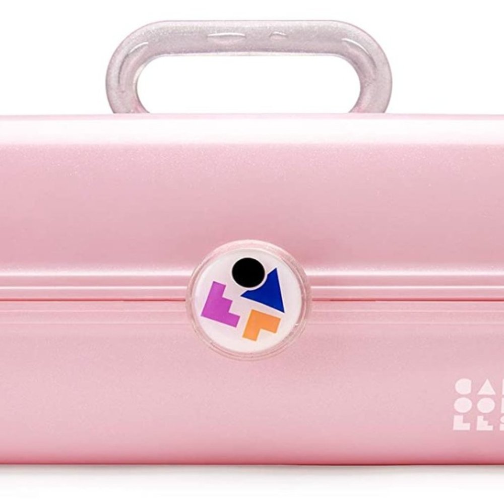 Caboodles Pink Sparkle On-The-go Girl Cosmetic Organizer Make-up Travel Case
